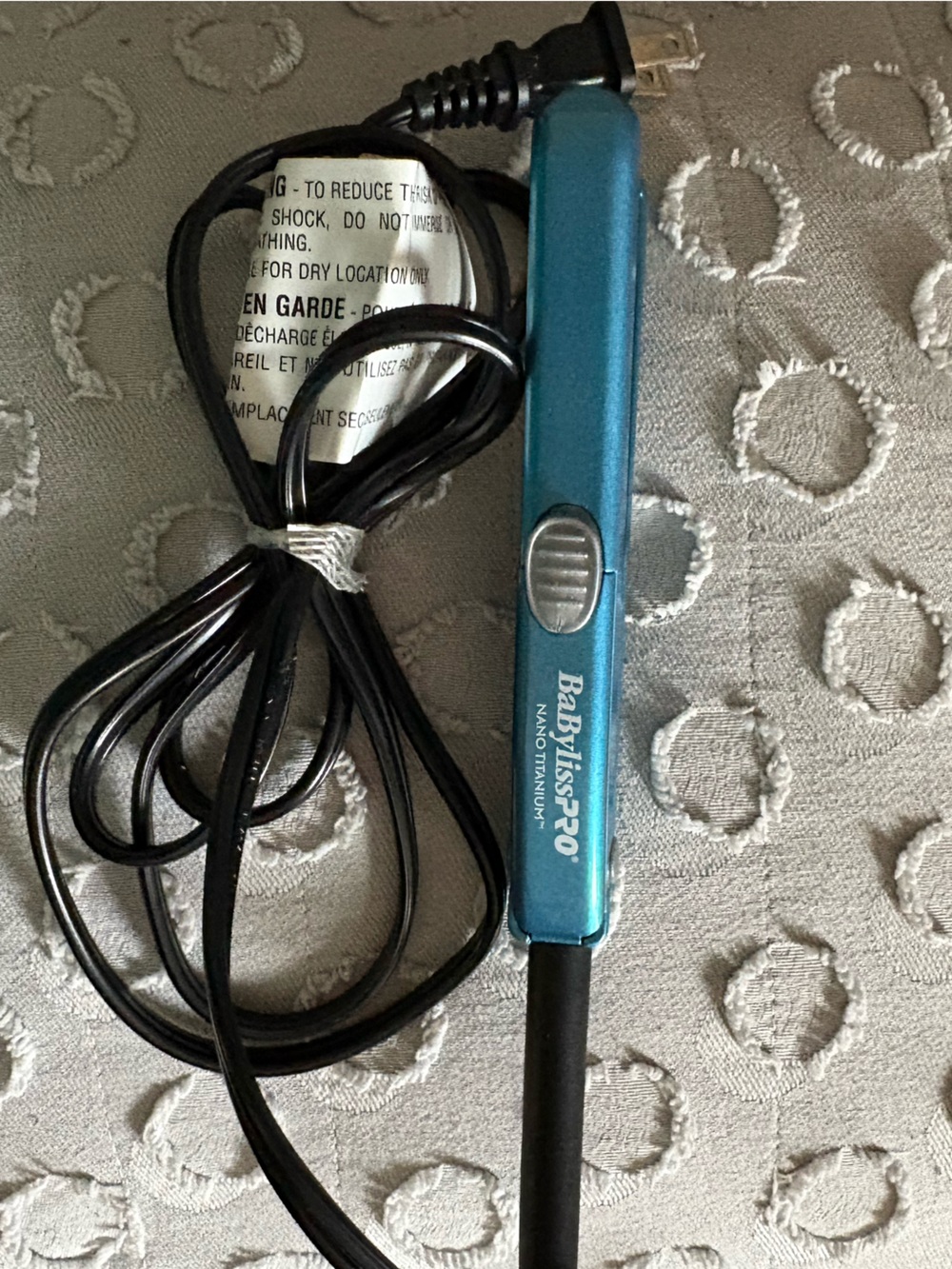 Babybliss Pro mini travel hair straightener